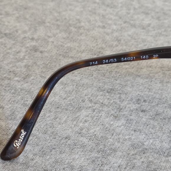 Authentic PERSOL 714 SUNGLASSES 24/S3 Havana Polarized Lens Steve McQueen 54-21 - Picture 2 of 16